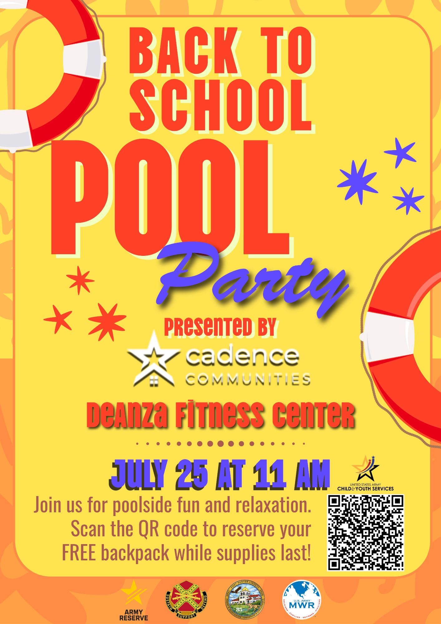 Back to School Pool Party